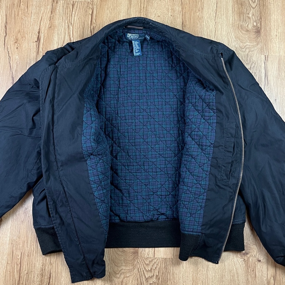 Polo Ralph Lauren Quilted Bomber Jacket XXL Heavyweight Navy $225 Retail